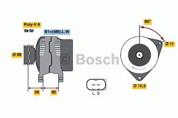 Генератор BOSCH 4267