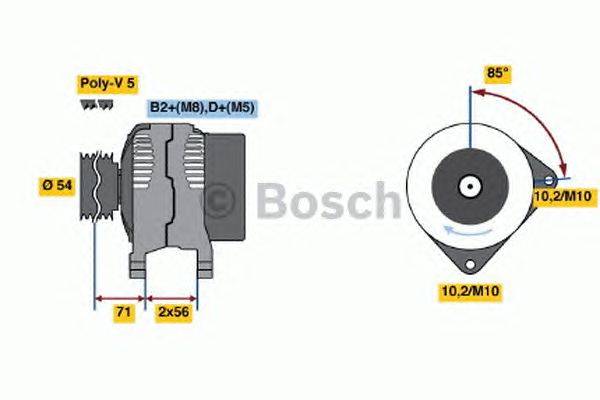 Генератор BOSCH 0986046140