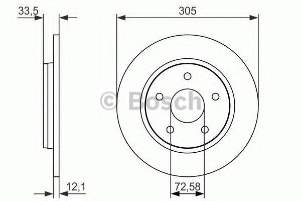 Тормозной диск BOSCH 0 986 479 050