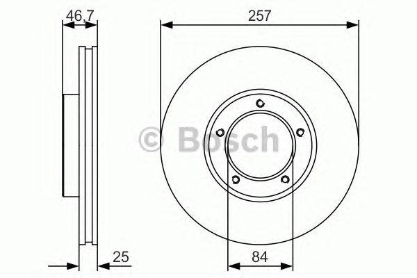 Тормозной диск BOSCH BD1776