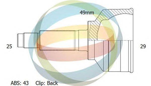 Шарнирный комплект, приводной вал ODM-MULTIPARTS 12-300734