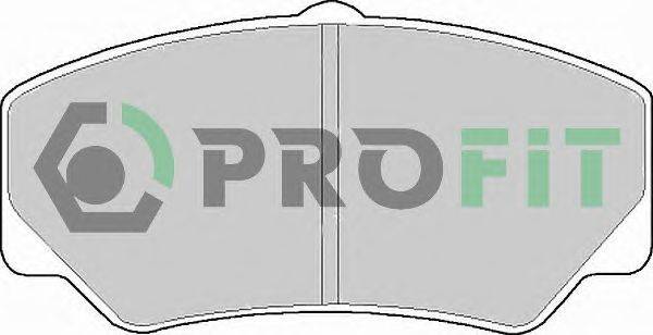 Комплект тормозных колодок, дисковый тормоз PROFIT 50000450