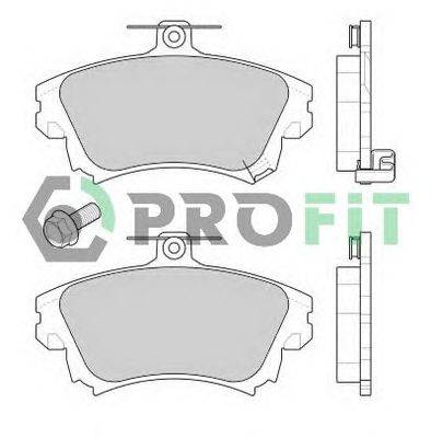 Комплект тормозных колодок, дисковый тормоз PROFIT 5000-1384