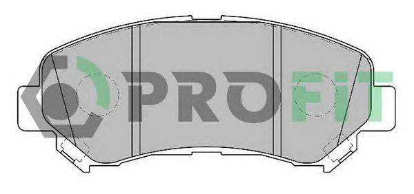 Комплект тормозных колодок, дисковый тормоз PROFIT 50002011