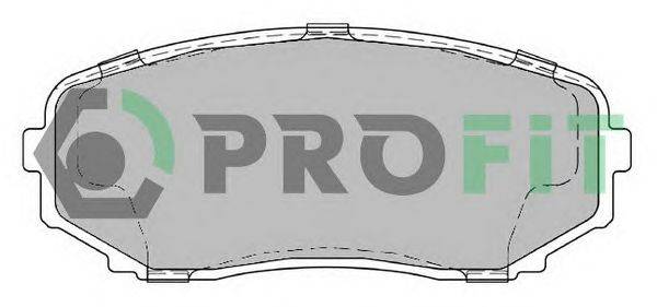 Комплект тормозных колодок, дисковый тормоз PROFIT 50002019