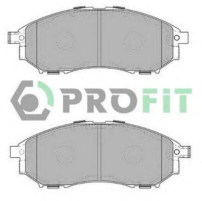 Комплект тормозных колодок, дисковый тормоз PROFIT 5000-4177