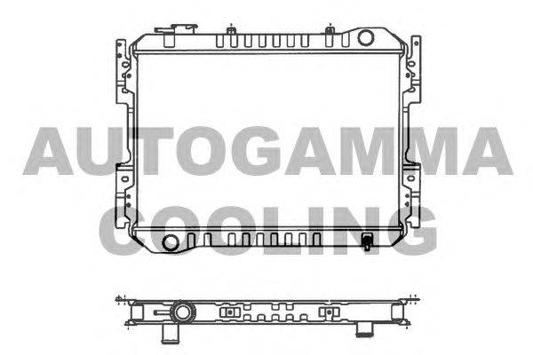 Радиатор, охлаждение двигателя AUTOGAMMA 100509