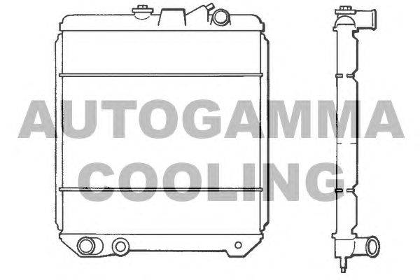 Радиатор, охлаждение двигателя AUTOGAMMA 100814