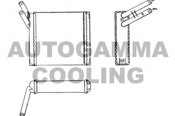 Теплообменник, отопление салона AUTOGAMMA 101647