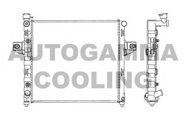 Радиатор, охлаждение двигателя AUTOGAMMA 103807