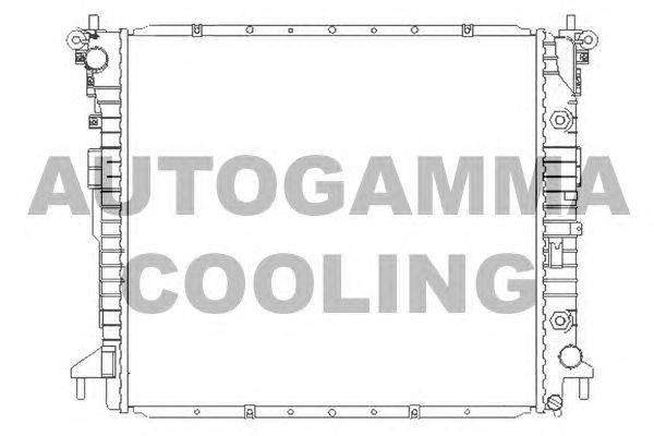 Радиатор, охлаждение двигателя AUTOGAMMA 104426