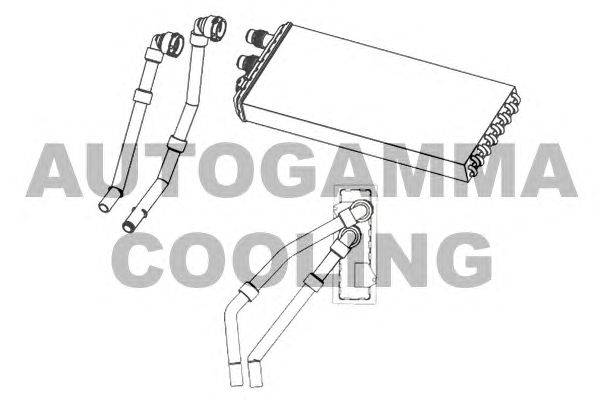 Теплообменник, отопление салона AUTOGAMMA 105730