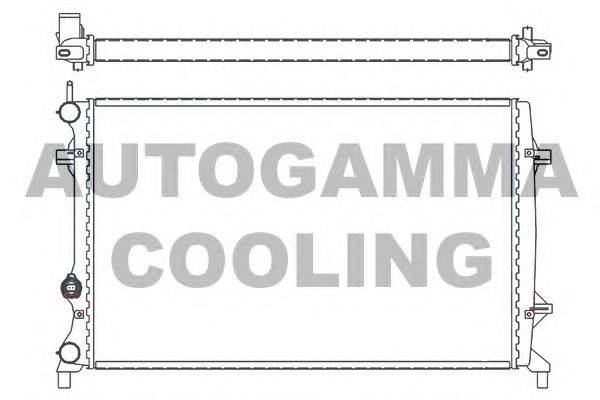 Радиатор, охлаждение двигателя AUTOGAMMA 105846