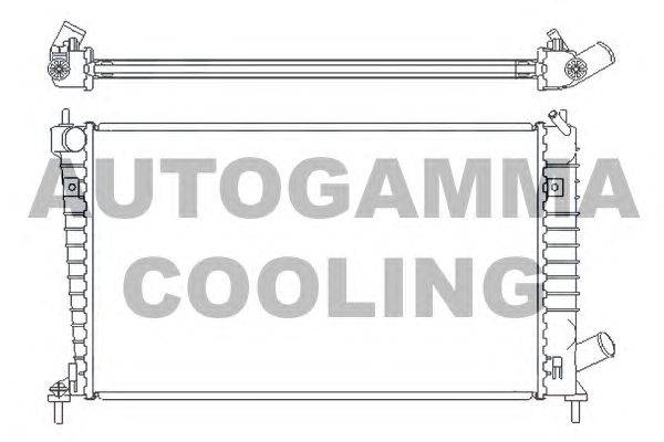 Радиатор, охлаждение двигателя AUTOGAMMA 107050