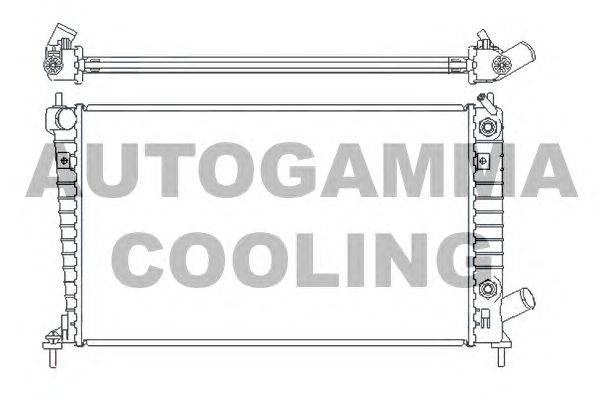 Радиатор, охлаждение двигателя AUTOGAMMA 107051