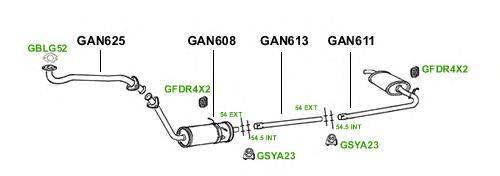 Система выпуска ОГ GT Exhaust 1078