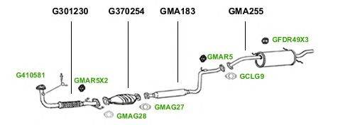 Система выпуска ОГ GT Exhaust 1146