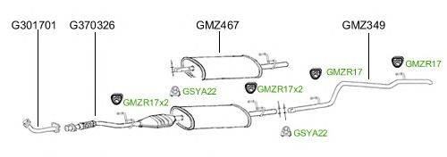 Система выпуска ОГ GT Exhaust 1174