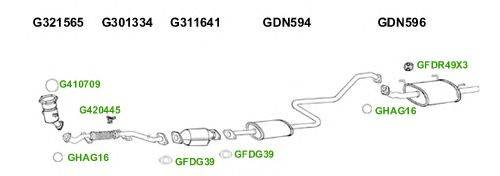 Система выпуска ОГ GT Exhaust 1301