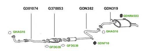 Система выпуска ОГ GT Exhaust 1346