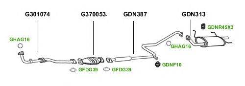Система выпуска ОГ GT Exhaust 1352