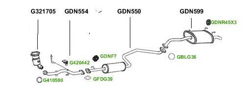 Система выпуска ОГ GT Exhaust 1363