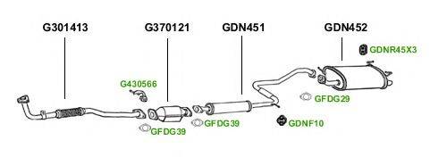 Система выпуска ОГ GT Exhaust 1368