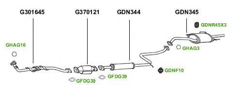 Система выпуска ОГ GT Exhaust 1404