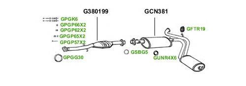 Система выпуска ОГ GT Exhaust 1442