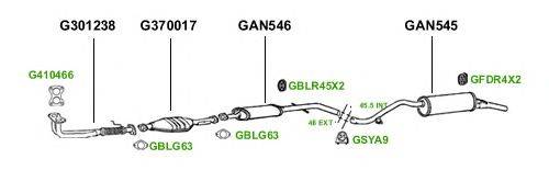 Система выпуска ОГ GT Exhaust 1940