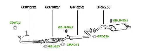 Система выпуска ОГ GT Exhaust 1974