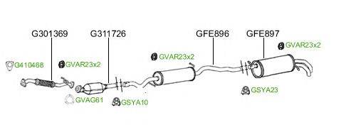 Система выпуска ОГ GT Exhaust 2072