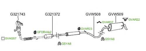 Система выпуска ОГ GT Exhaust 2076