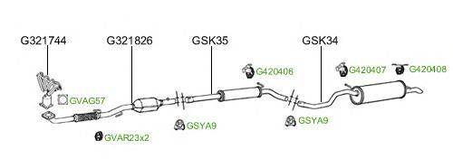 Система выпуска ОГ GT Exhaust 2121