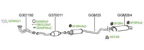 Система выпуска ОГ GT Exhaust 2352