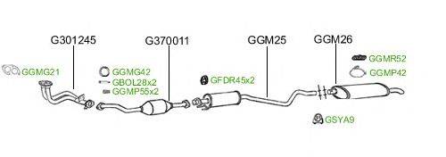 Система выпуска ОГ GT Exhaust 2372