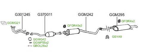 Система выпуска ОГ GT Exhaust 2384