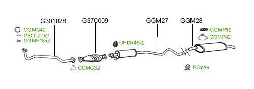 Система выпуска ОГ GT Exhaust 2386