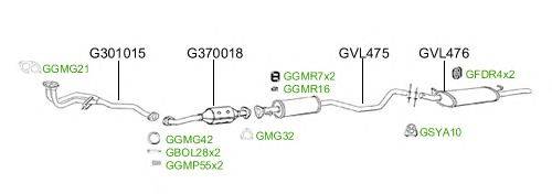 Система выпуска ОГ GT Exhaust 2535