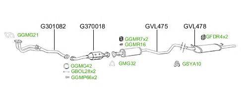 Система выпуска ОГ GT Exhaust 2542