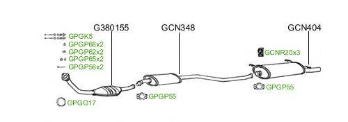 Система выпуска ОГ GT Exhaust 259