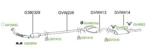 Система выпуска ОГ GT Exhaust 2782