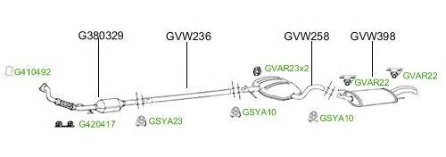 Система выпуска ОГ GT Exhaust 2784