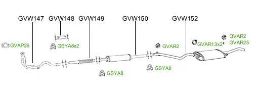 Система выпуска ОГ GT Exhaust 2791