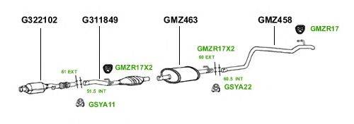 Система выпуска ОГ GT Exhaust 3047