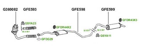Система выпуска ОГ GT Exhaust 3773