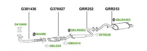 Система выпуска ОГ GT Exhaust 3982