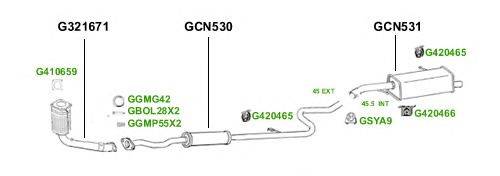 Система выпуска ОГ GT Exhaust 4345