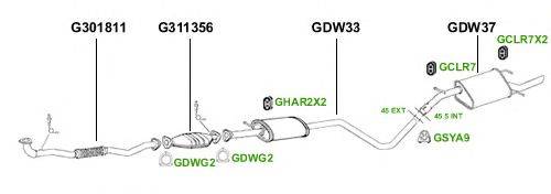 Система выпуска ОГ GT Exhaust 4376