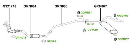 Система выпуска ОГ GT Exhaust 4409